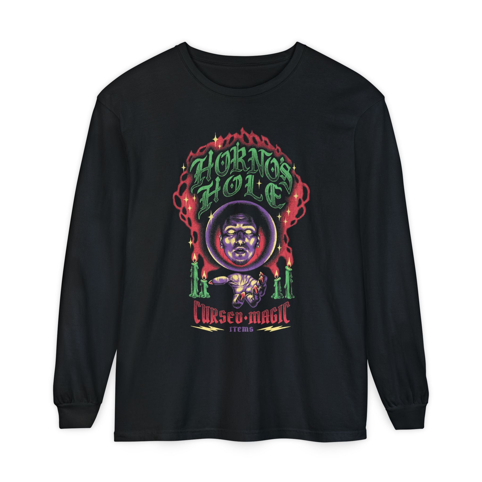 Horno's Hole Cursed Long Sleeve T-Shirt – Wizards With Guns Shop
