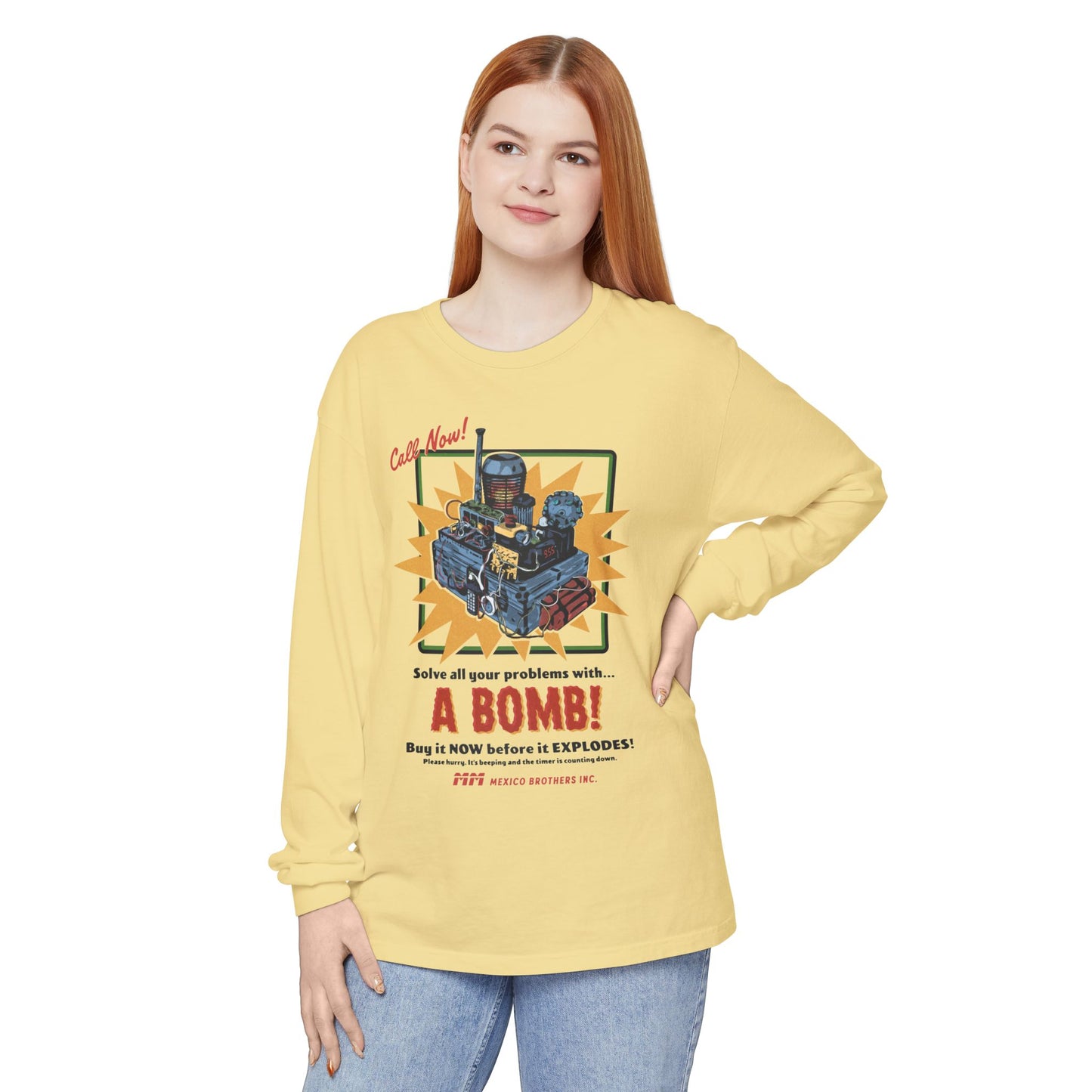 Mexico Brothers Bomb Long Sleeve T-Shirt