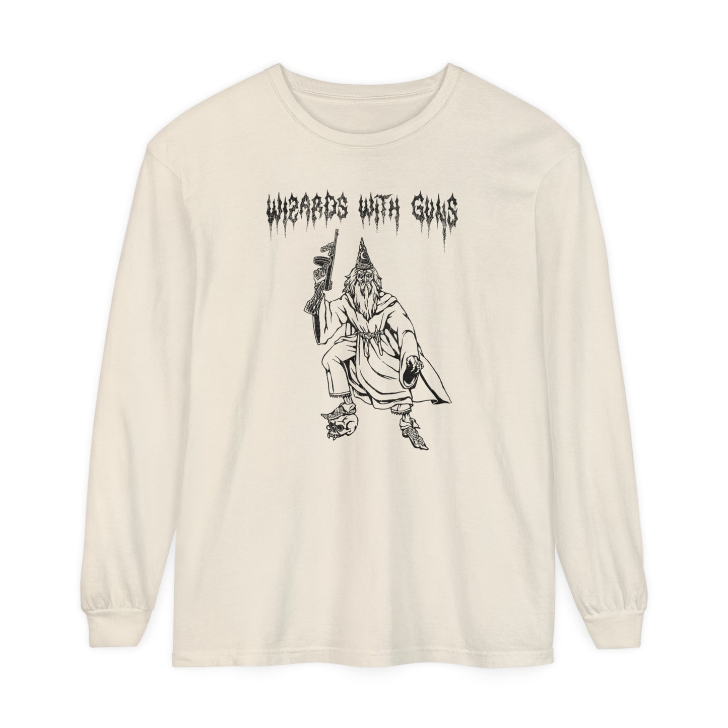 Wizard Tommy Gun Long Sleeve T-Shirt