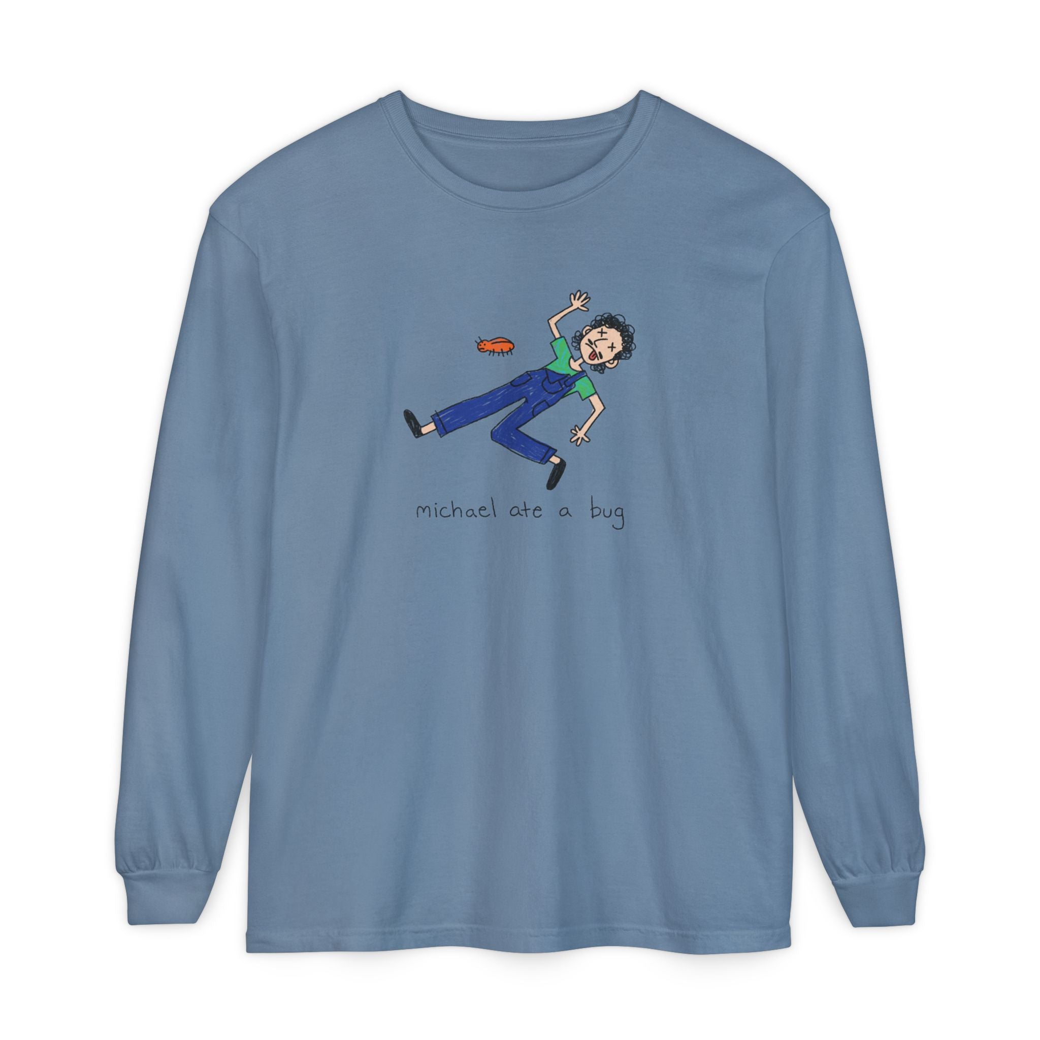 Michael Ate a Bug Long Sleeve T-Shirt – Wizards With Guns Shop
