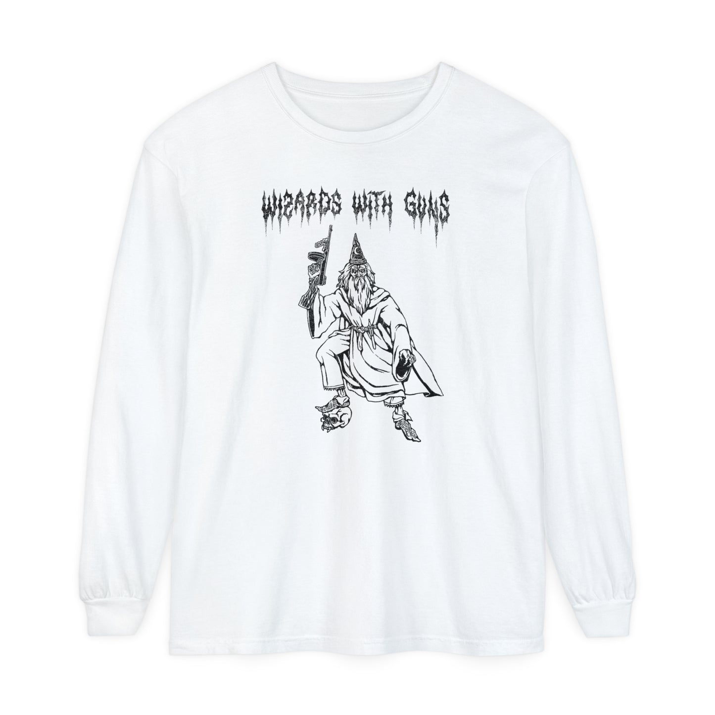 Wizard Tommy Gun Long Sleeve T-Shirt