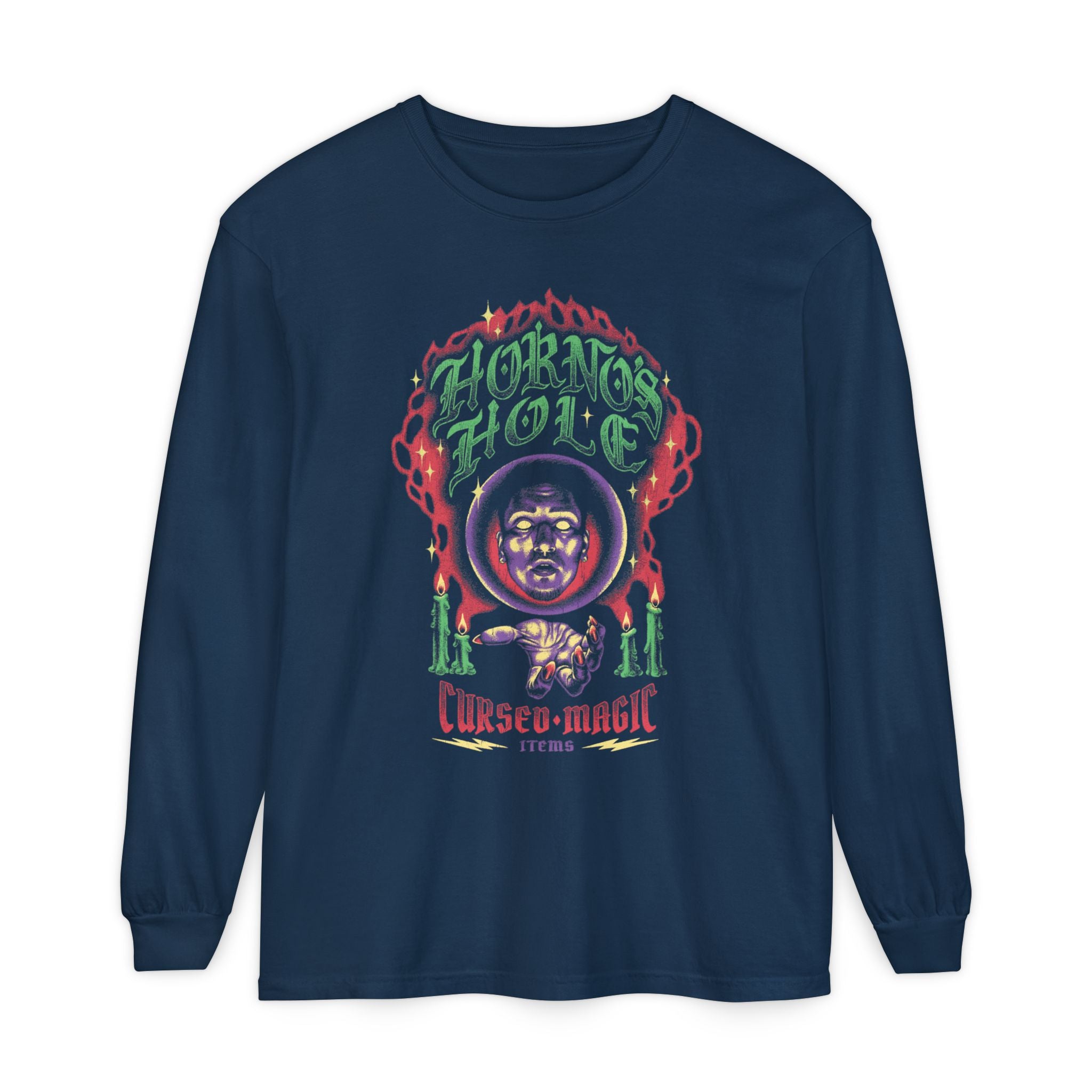 Horno's Hole Cursed Long Sleeve T-Shirt – Wizards With Guns Shop
