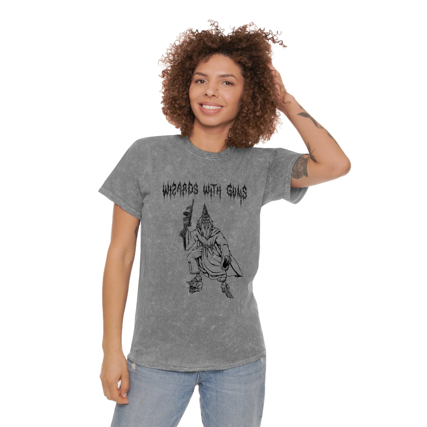 Wizard Tommy Gun T-Shirt (Mineral Wash)