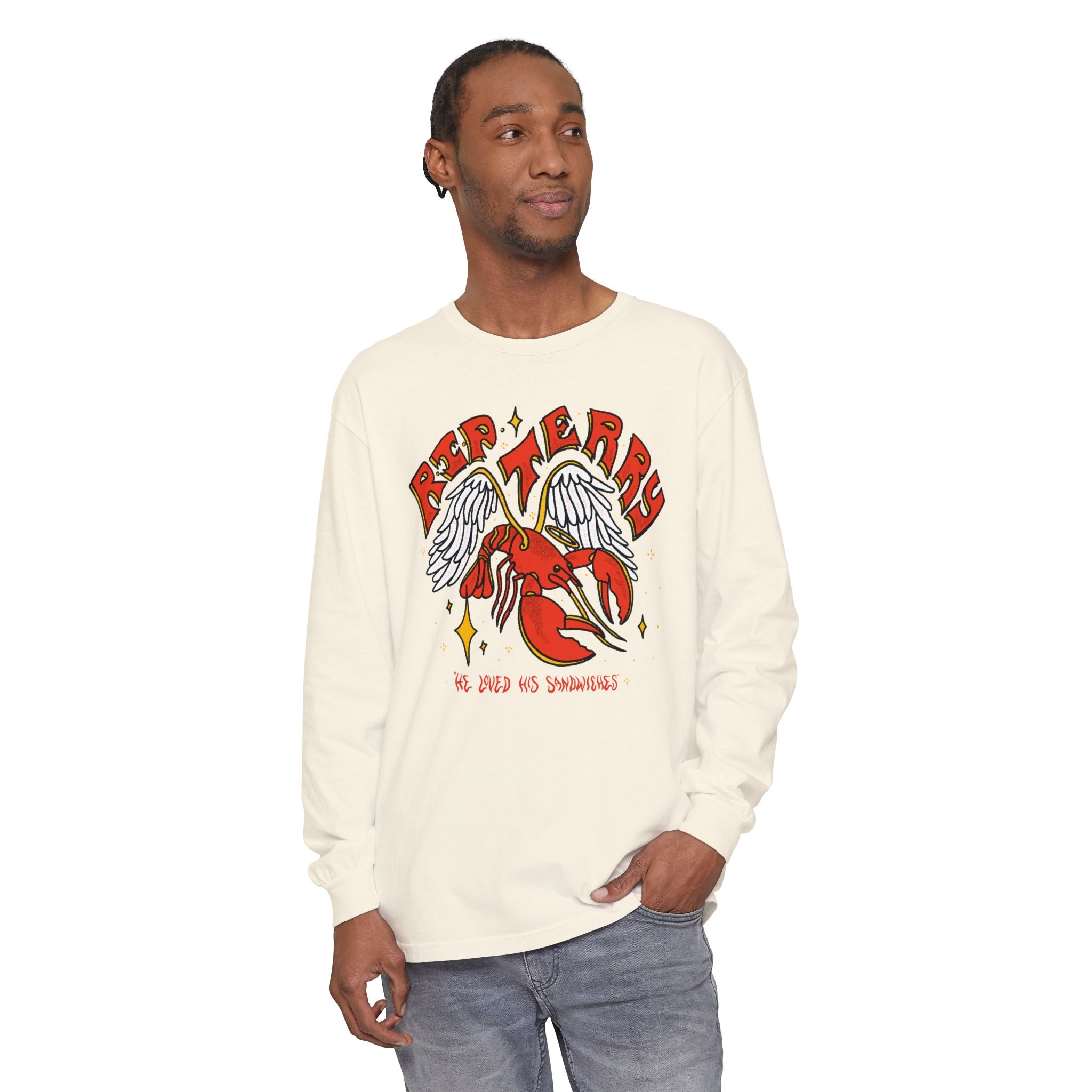 R.I.P. Terry Lobster Long-Sleeve T-Shirt – Wizards With Guns Shop