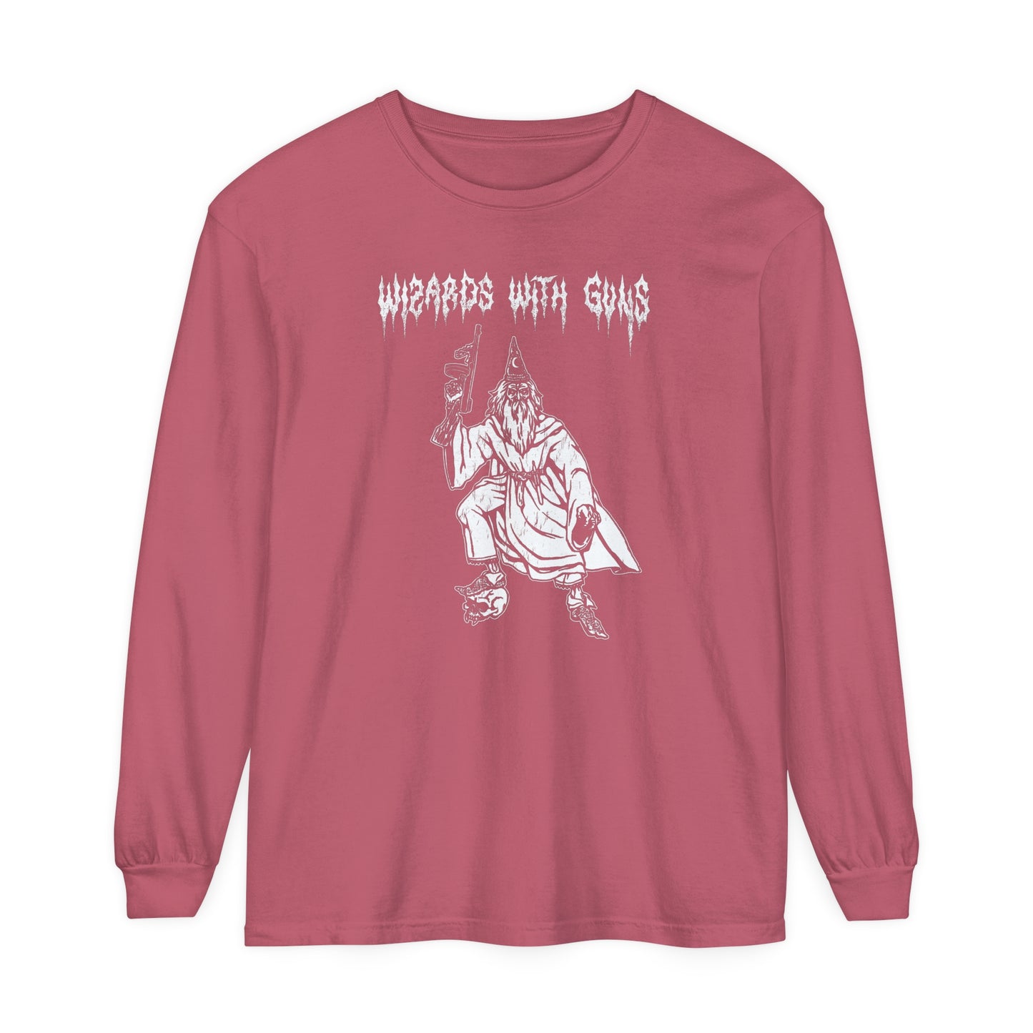 Wizard Tommy Gun Long Sleeve T-Shirt