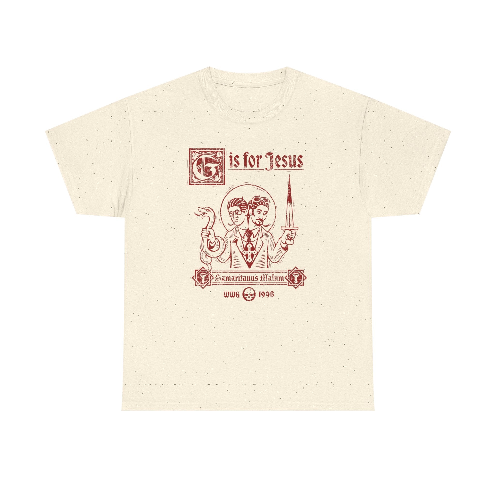 G is for Jesus T-shirt (Red Print) – Wizards With Guns Shop