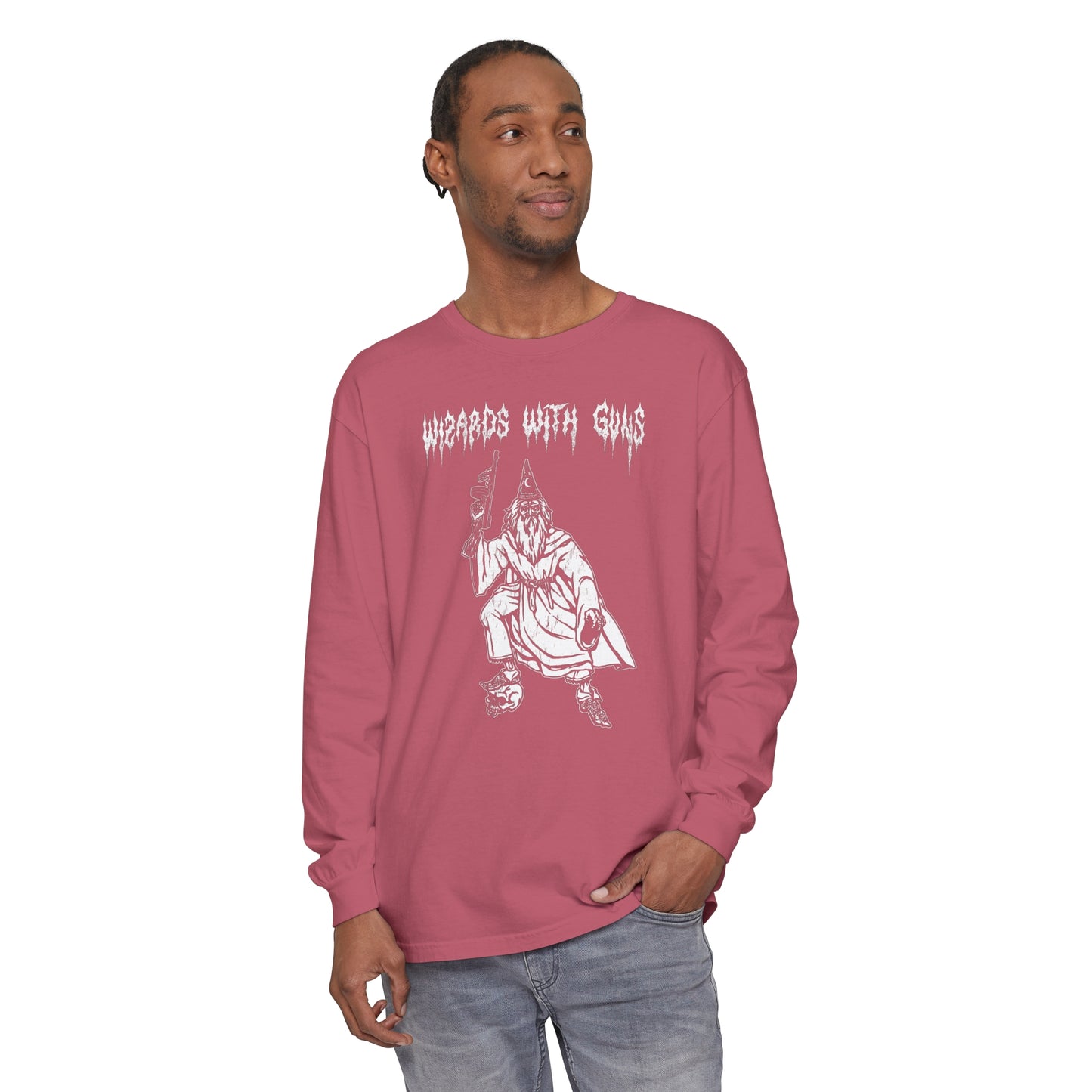 Wizard Tommy Gun Long Sleeve T-Shirt