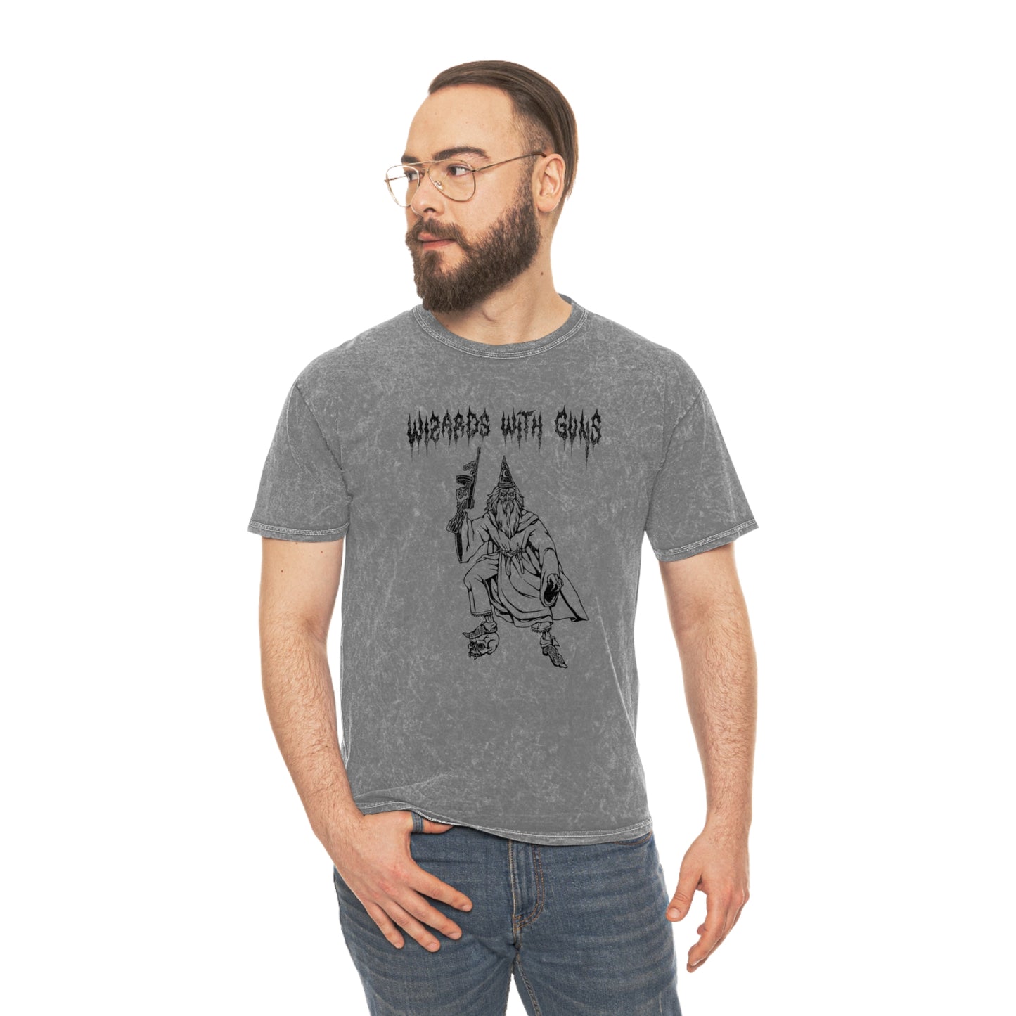 Wizard Tommy Gun T-Shirt (Mineral Wash)