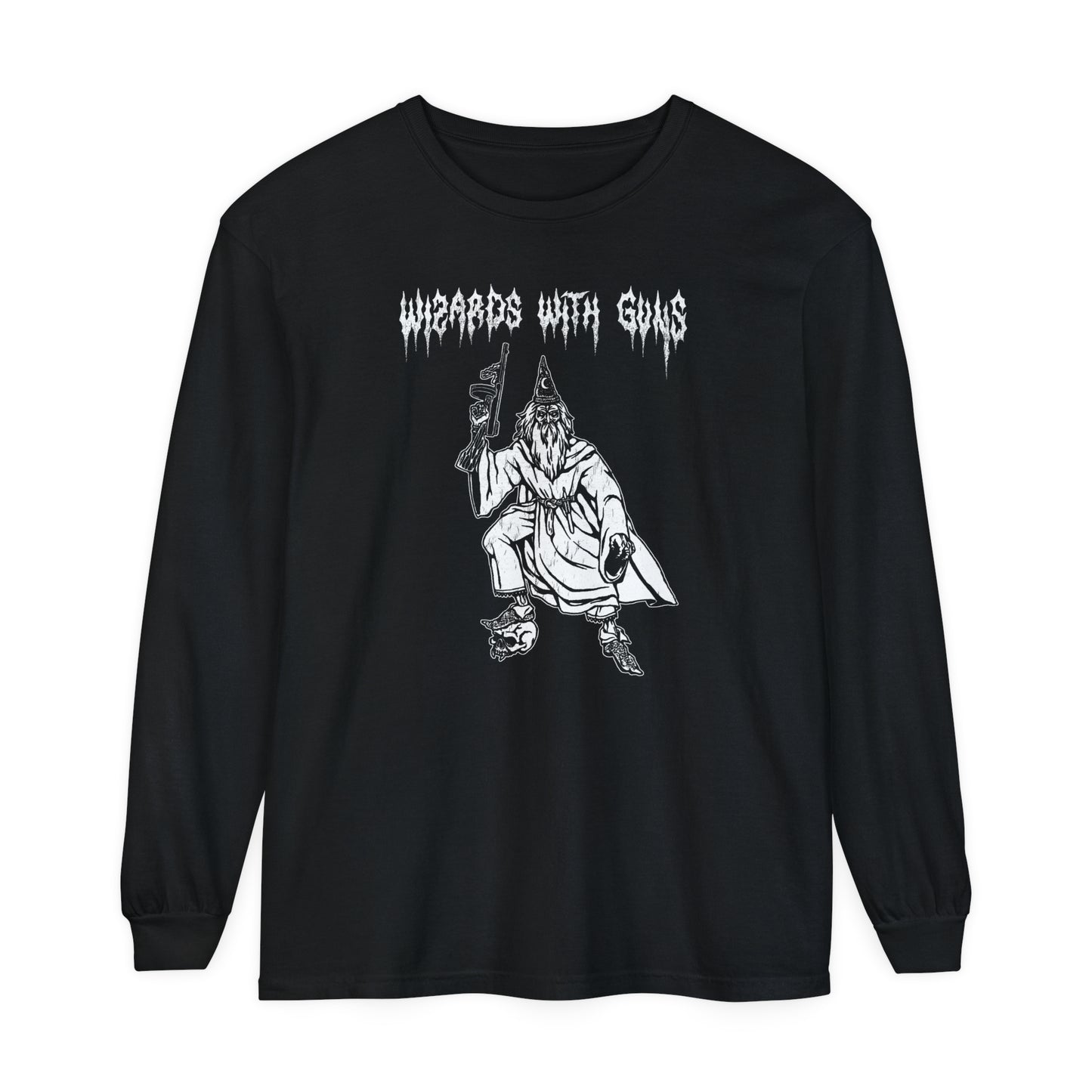 Wizard Tommy Gun Long Sleeve T-Shirt