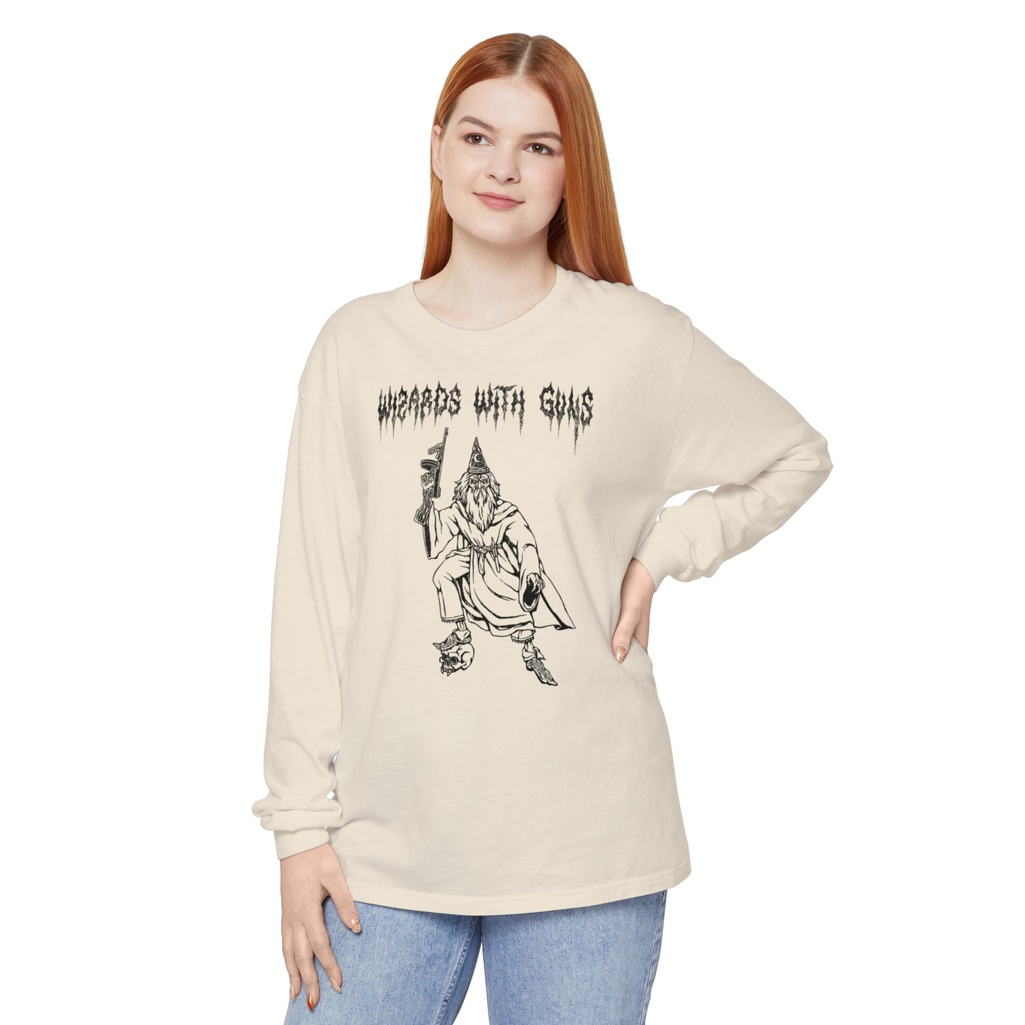 Wizard Tommy Gun Long Sleeve T-Shirt