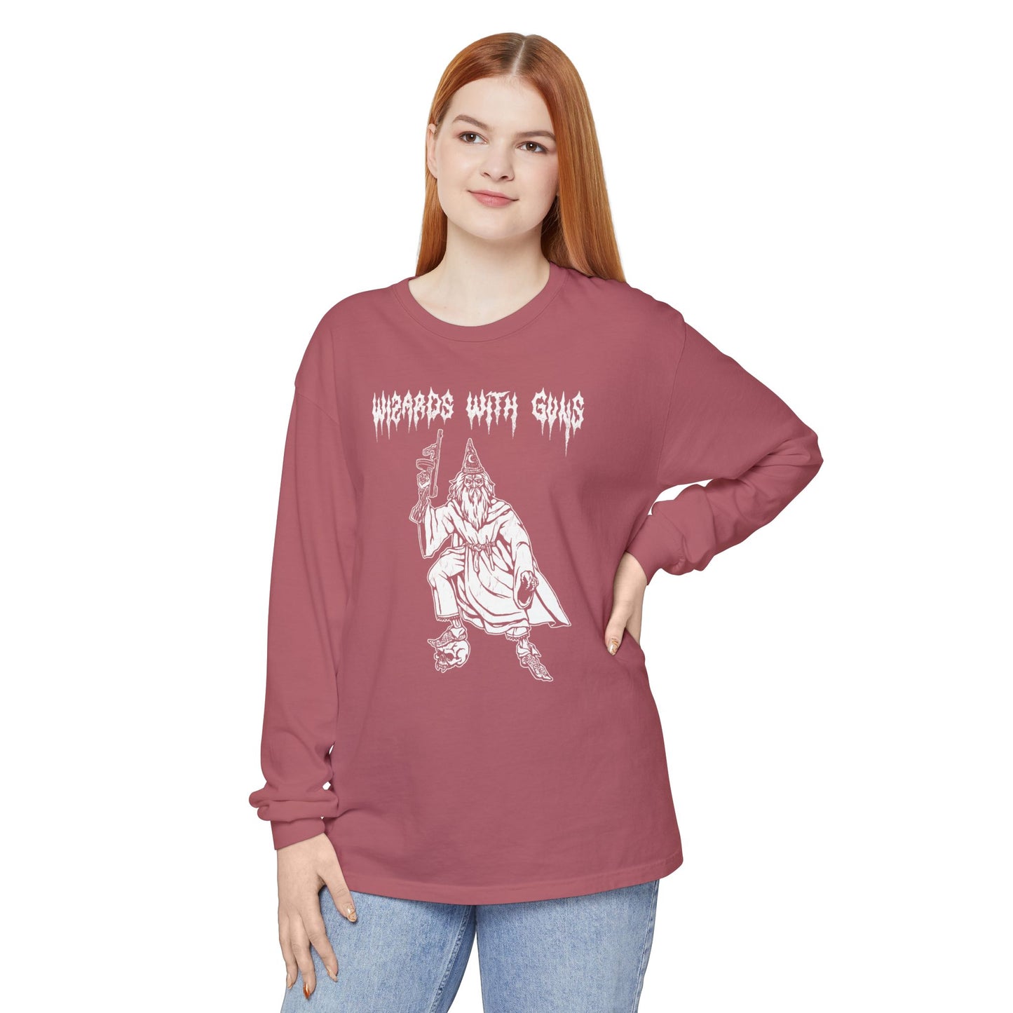 Wizard Tommy Gun Long Sleeve T-Shirt