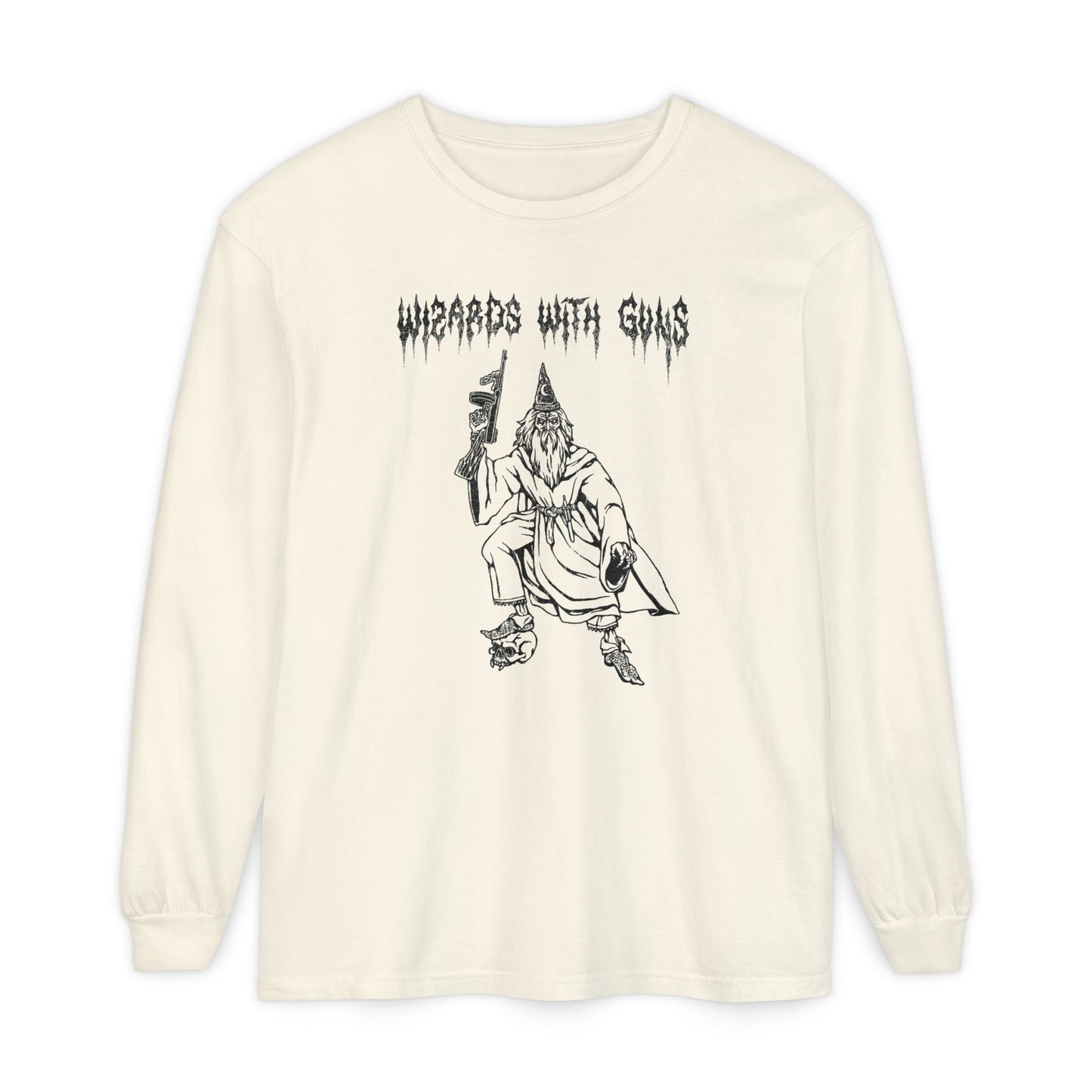 Wizard Tommy Gun Long Sleeve T-Shirt