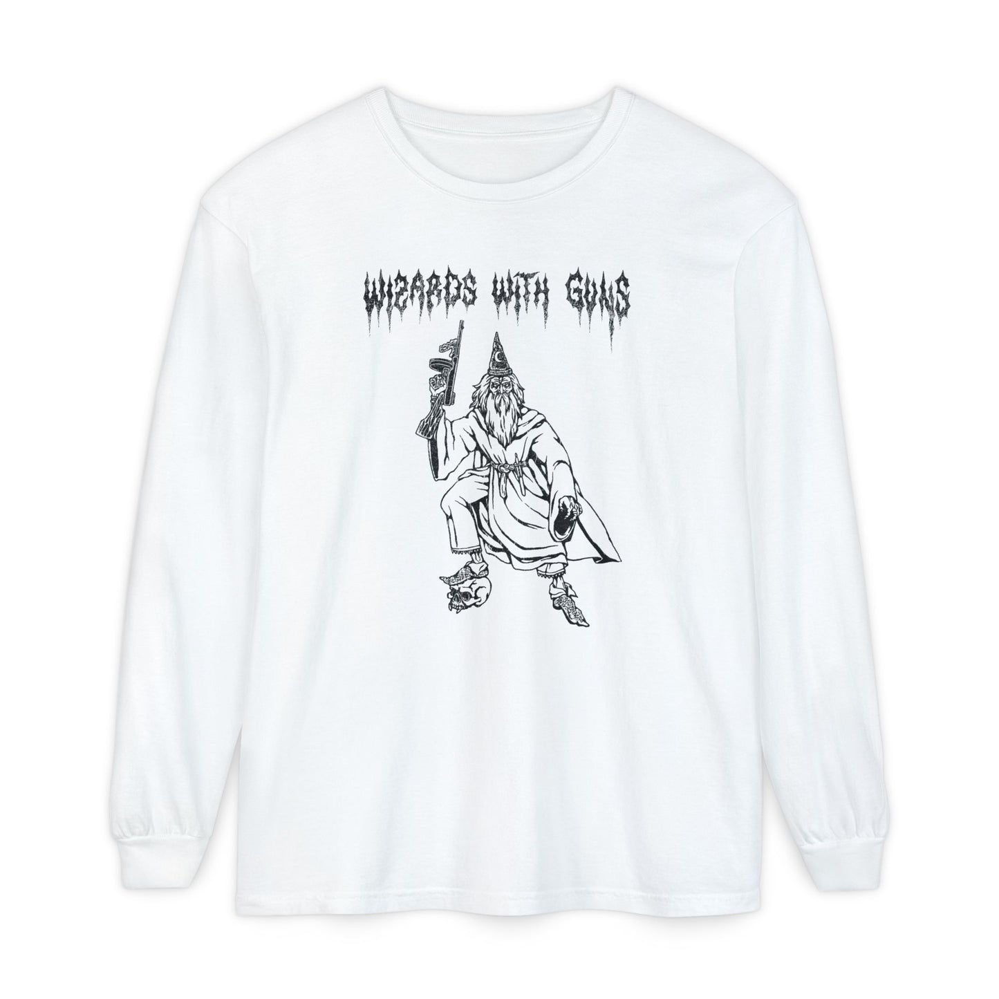 Wizard Tommy Gun Long Sleeve T-Shirt