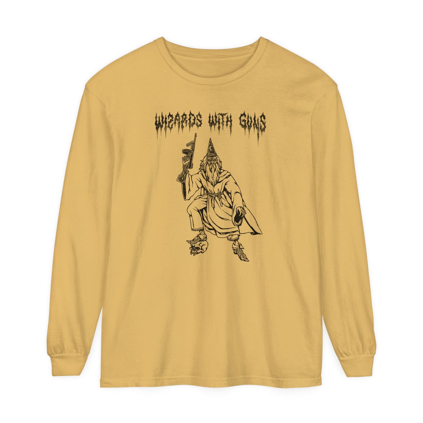 Wizard Tommy Gun Long Sleeve T-Shirt