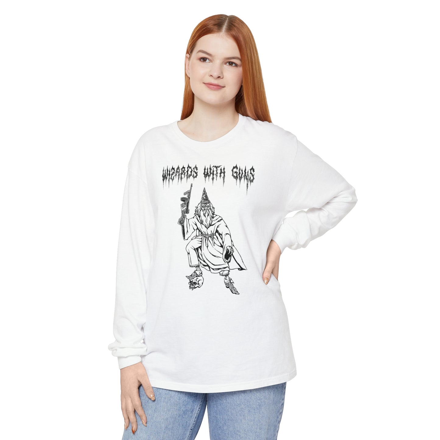 Wizard Tommy Gun Long Sleeve T-Shirt