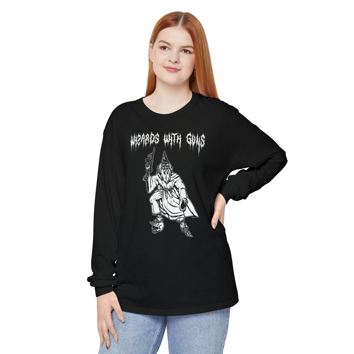 Wizard Tommy Gun Long Sleeve T-Shirt